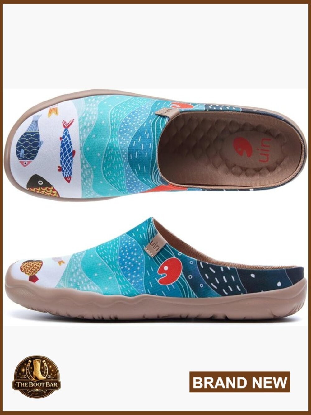 Art Painted Mules Wide Toe Casual Slip On Travel Shoes